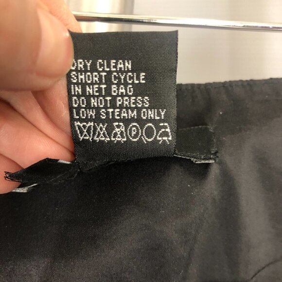 Etcetera Black Embroidered Beaded Crinkle Glam Lined A-Line Skirt Sz 8‎ - Picture 14 of 14